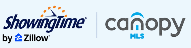 ShowingTime by Zillow and Canopy MLS logos
