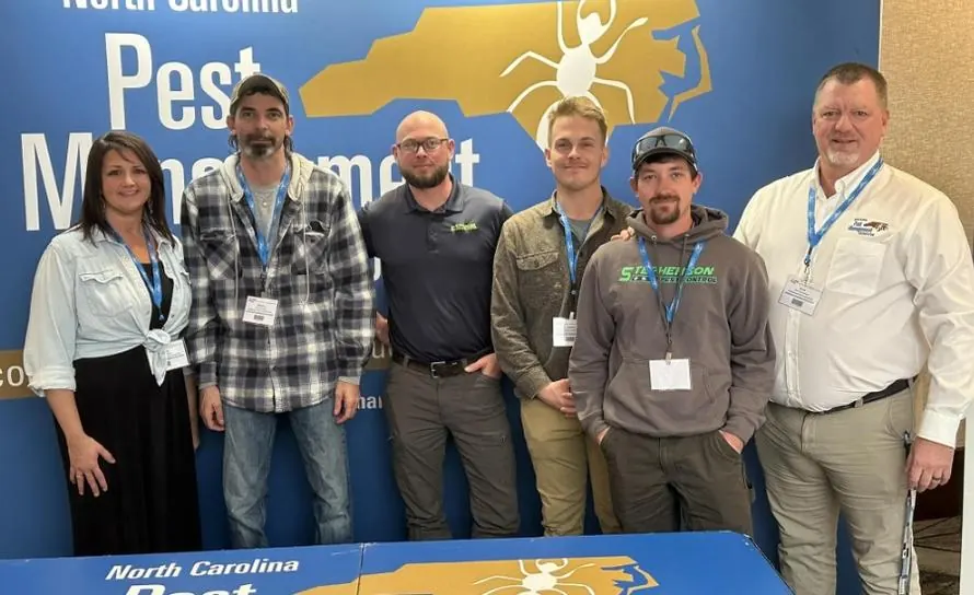 The Stephenson Pest Control team at a pest management event